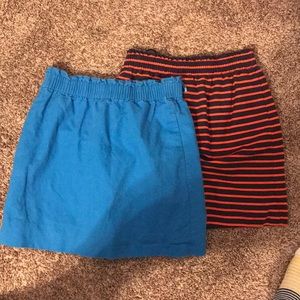 Two j crew skirts